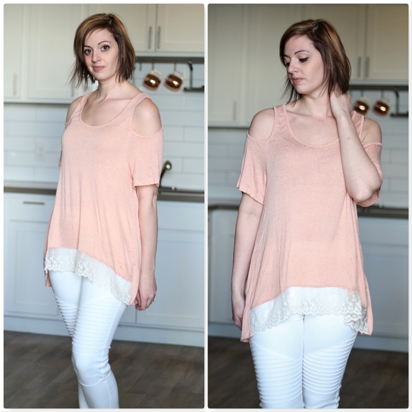 Off White Stretchy Moto Pants - Picture 5 of 6